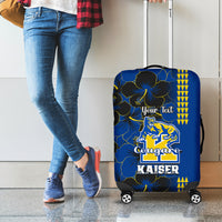 Personalised Hawaii Kaiser High School Luggage Cover Kakau Mix Hibiscus Happy 52nd Anniversary - Wonder Print Shop