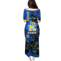 Personalised Hawaii Kaiser High School Puletasi Kakau Mix Hibiscus Happy 52nd Anniversary - Wonder Print Shop