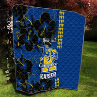 Personalised Hawaii Kaiser High School Quilt Kakau Mix Hibiscus Happy 52nd Anniversary - Wonder Print Shop