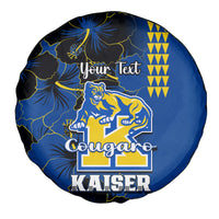 Personalised Hawaii Kaiser High School Spare Tire Cover Kakau Mix Hibiscus Happy 52nd Anniversary - Wonder Print Shop