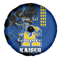 Personalised Hawaii Kaiser High School Spare Tire Cover Kakau Mix Hibiscus Happy 52nd Anniversary - Wonder Print Shop