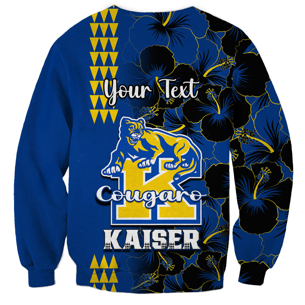Personalised Hawaii Kaiser High School Sweatshirt Kakau Mix Hibiscus Happy 52nd Anniversary - Wonder Print Shop