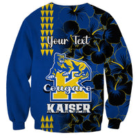 Personalised Hawaii Kaiser High School Sweatshirt Kakau Mix Hibiscus Happy 52nd Anniversary - Wonder Print Shop