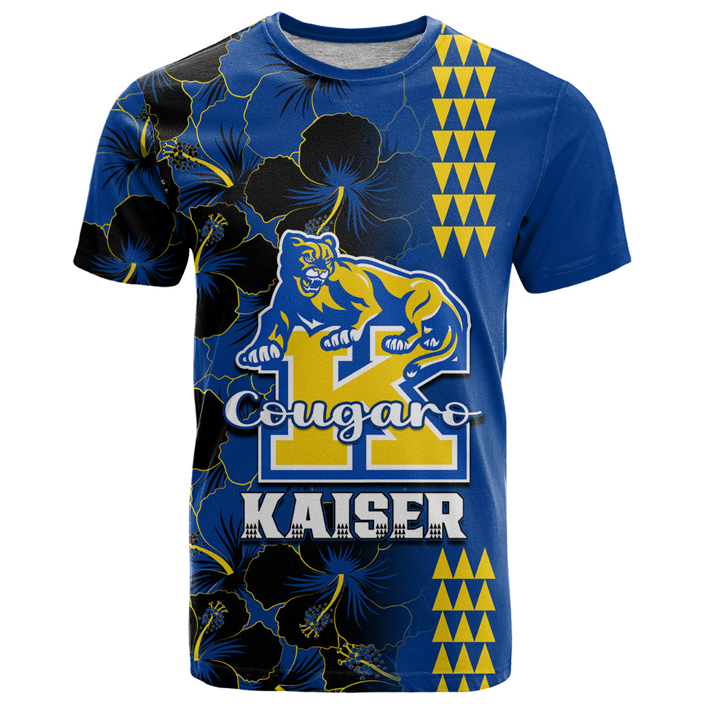 Personalised Hawaii Kaiser High School T Shirt Kakau Mix Hibiscus Happy 52nd Anniversary - Wonder Print Shop