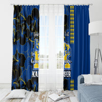 Personalised Hawaii Kaiser High School Window Curtain Kakau Mix Hibiscus Happy 52nd Anniversary - Wonder Print Shop