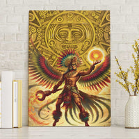 Mexico Panquetzaliztli Canvas Wall Art Huitzilopochtli - Aztec God of Sun and War - Wonder Print Shop