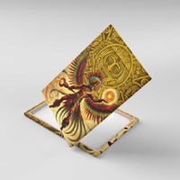 Mexico Panquetzaliztli Canvas Wall Art Huitzilopochtli - Aztec God of Sun and War - Wonder Print Shop