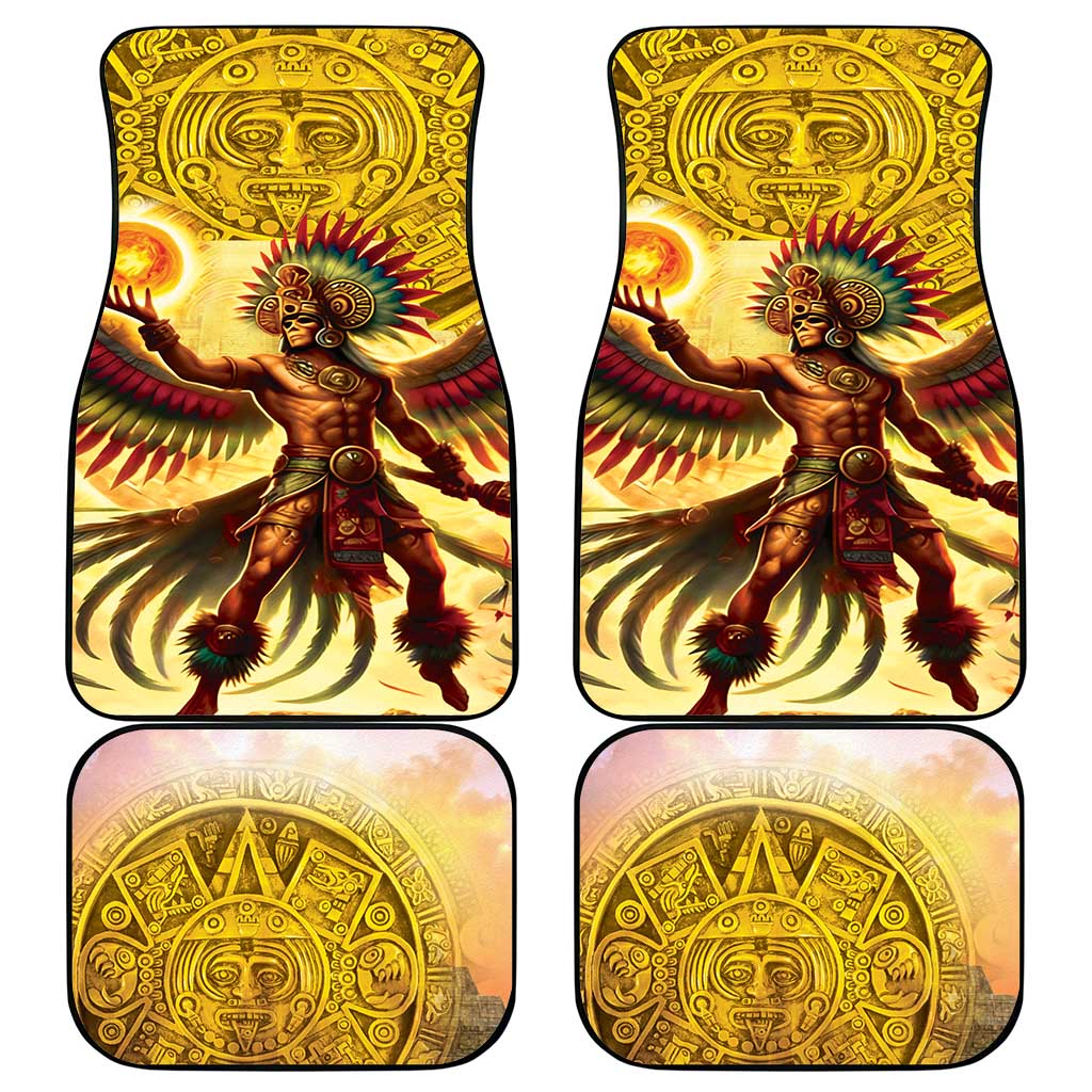 Mexico Panquetzaliztli Car Mats Huitzilopochtli - Aztec God of Sun and War - Wonder Print Shop