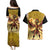 Mexico Panquetzaliztli Couples Matching Puletasi and Hawaiian Shirt Huitzilopochtli - Aztec God of Sun and War - Wonder Print Shop