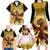 Mexico Panquetzaliztli Family Matching Long Sleeve Bodycon Dress and Hawaiian Shirt Huitzilopochtli - Aztec God of Sun and War - Wonder Print Shop