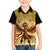 Mexico Panquetzaliztli Family Matching Off Shoulder Short Dress and Hawaiian Shirt Huitzilopochtli - Aztec God of Sun and War - Wonder Print Shop