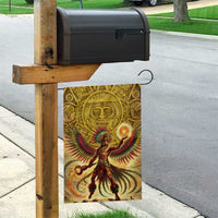 Mexico Panquetzaliztli Garden Flag Huitzilopochtli - Aztec God of Sun and War - Wonder Print Shop