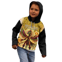 Mexico Panquetzaliztli Kid Hoodie Huitzilopochtli - Aztec God of Sun and War - Wonder Print Shop