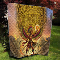 Mexico Panquetzaliztli Quilt Huitzilopochtli - Aztec God of Sun and War - Wonder Print Shop