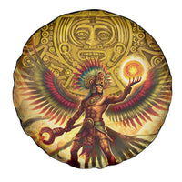 Mexico Panquetzaliztli Spare Tire Cover Huitzilopochtli - Aztec God of Sun and War - Wonder Print Shop