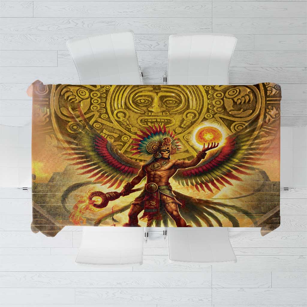 Mexico Panquetzaliztli Tablecloth Huitzilopochtli - Aztec God of Sun and War - Wonder Print Shop