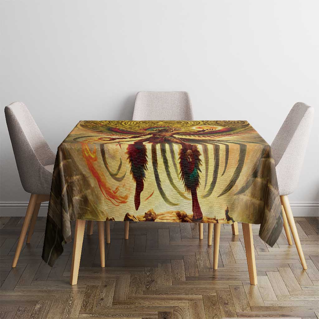 Mexico Panquetzaliztli Tablecloth Huitzilopochtli - Aztec God of Sun and War - Wonder Print Shop