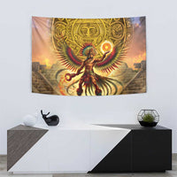 Mexico Panquetzaliztli Tapestry Huitzilopochtli - Aztec God of Sun and War - Wonder Print Shop