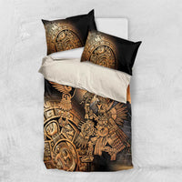 Mexico Warrior Bedding Set Huitzilopochtli With Aztec Hummingbird - Wonder Print Shop