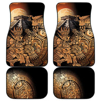 Mexico Warrior Car Mats Huitzilopochtli With Aztec Hummingbird - Wonder Print Shop