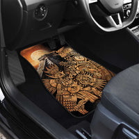Mexico Warrior Car Mats Huitzilopochtli With Aztec Hummingbird - Wonder Print Shop