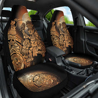 Mexico Warrior Car Seat Cover Huitzilopochtli With Aztec Hummingbird - Wonder Print Shop