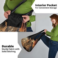 Mexico Warrior Grocery Bag Huitzilopochtli With Aztec Hummingbird