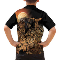 Mexico Warrior Hawaiian Shirt Huitzilopochtli With Aztec Hummingbird - Wonder Print Shop