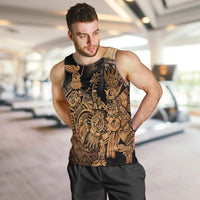 Mexico Warrior Men Tank Top Huitzilopochtli With Aztec Hummingbird - Wonder Print Shop
