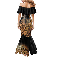 Mexico Warrior Mermaid Dress Huitzilopochtli With Aztec Hummingbird - Wonder Print Shop