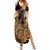 Mexico Warrior Summer Maxi Dress Huitzilopochtli With Aztec Hummingbird - Wonder Print Shop