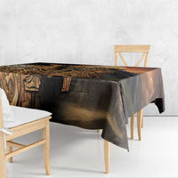 Mexico Warrior Tablecloth Huitzilopochtli With Aztec Hummingbird - Wonder Print Shop