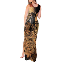 Mexico Warrior Tank Maxi Dress Huitzilopochtli With Aztec Hummingbird - Wonder Print Shop