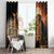 Mexico Warrior Window Curtain Huitzilopochtli With Aztec Hummingbird - Wonder Print Shop