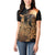 Mexico Warrior Women Polo Shirt Huitzilopochtli With Aztec Hummingbird - Wonder Print Shop