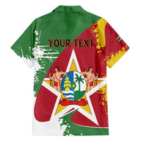 Personalized Suriname Independence Day Family Matching Tank Maxi Dress and Hawaiian Shirt Coat Of Arms - Flag Style - Wonder Print Shop