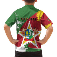 Personalized Suriname Independence Day Hawaiian Shirt Coat Of Arms - Flag Style - Wonder Print Shop