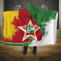 Personalized Suriname Independence Day Hooded Blanket Coat Of Arms - Flag Style
