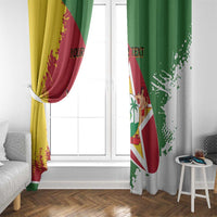 Personalized Suriname Independence Day Window Curtain Coat Of Arms - Flag Style - Wonder Print Shop
