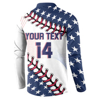 Custom Baseball 2024 USA Button Sweatshirt Go United States - Wonder Print Shop