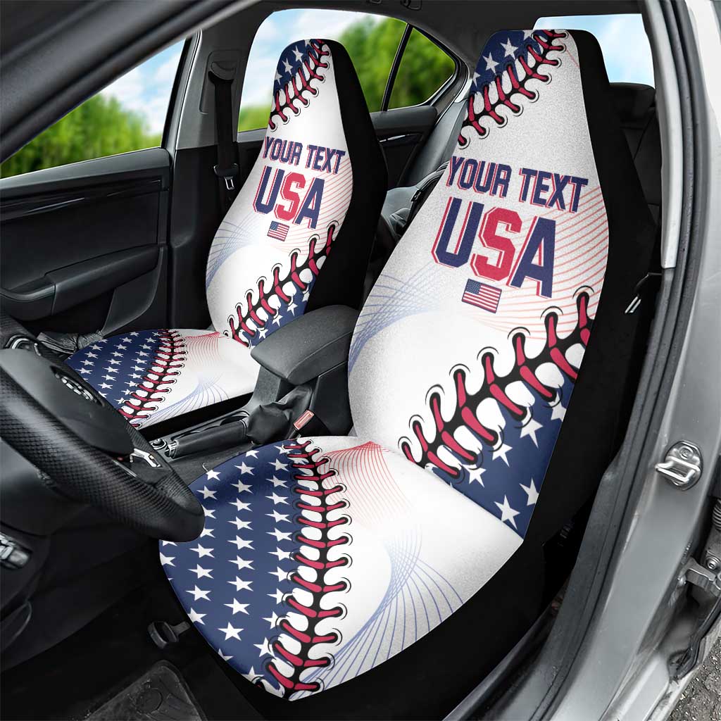 Custom Baseball 2024 USA Car Seat Cover Go United States - Wonder Print Shop