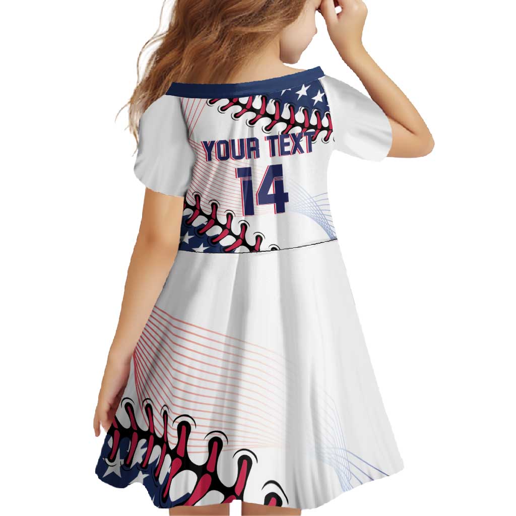 Custom Baseball 2024 USA Family Matching Off Shoulder Maxi Dress and Hawaiian Shirt Go United States - Wonder Print Shop
