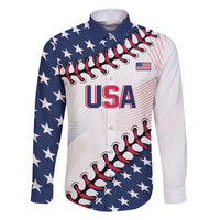 Custom Baseball 2024 USA Family Matching Off Shoulder Short Dress and Hawaiian Shirt Go United States - Wonder Print Shop
