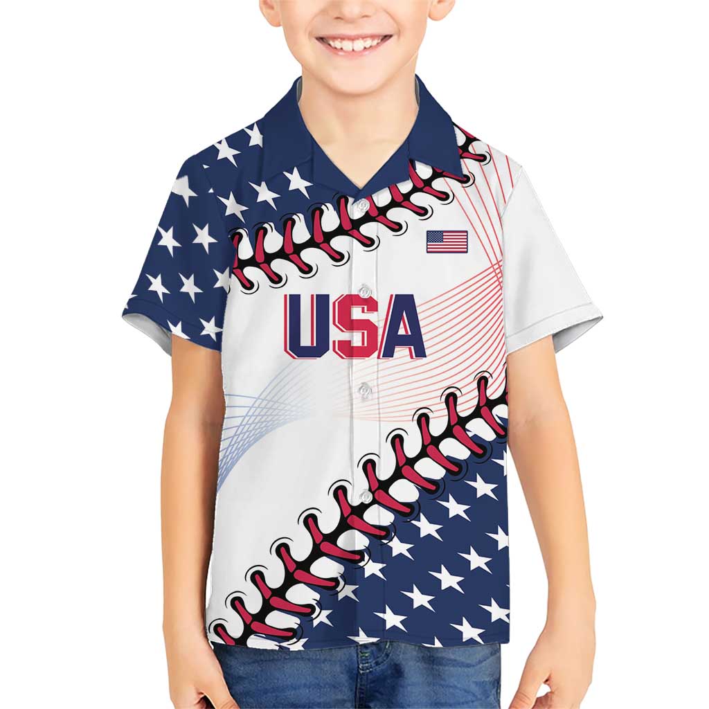 Custom Baseball 2024 USA Family Matching Short Sleeve Bodycon Dress and Hawaiian Shirt Go United States - Wonder Print Shop