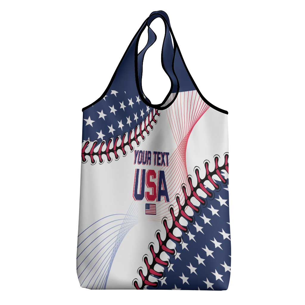Custom Baseball 2024 USA Grocery Bag Go United States