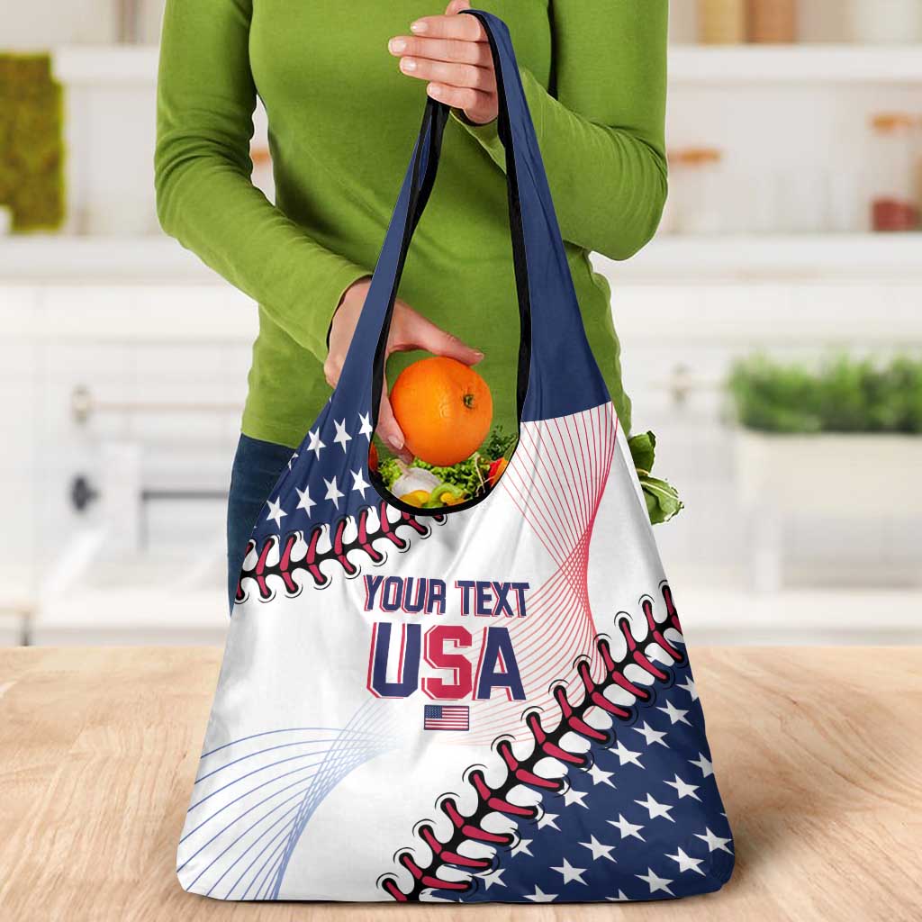 Custom Baseball 2024 USA Grocery Bag Go United States
