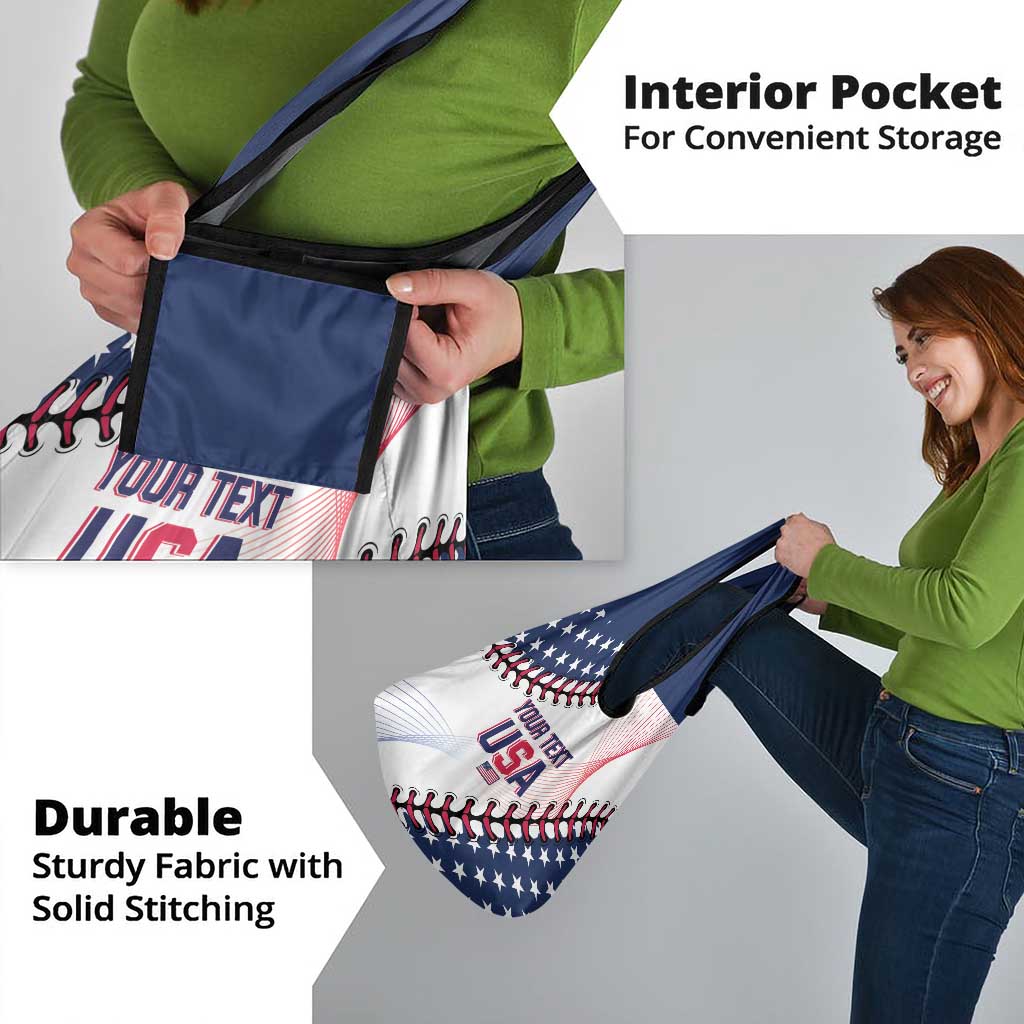 Custom Baseball 2024 USA Grocery Bag Go United States
