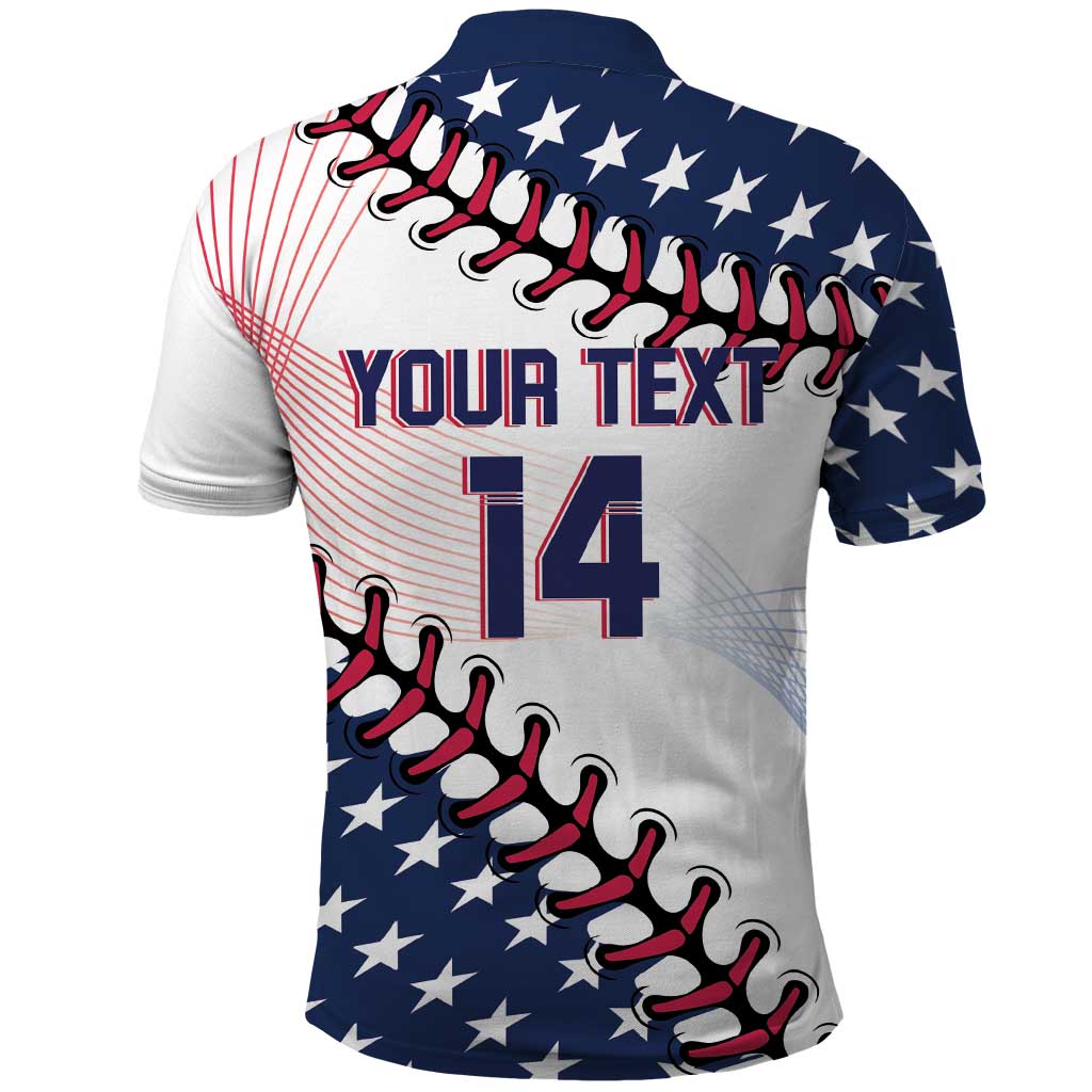 Custom Baseball 2024 USA Polo Shirt Go United States - Wonder Print Shop