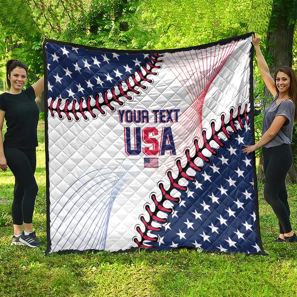Custom Baseball 2024 USA Quilt Go United States - Wonder Print Shop