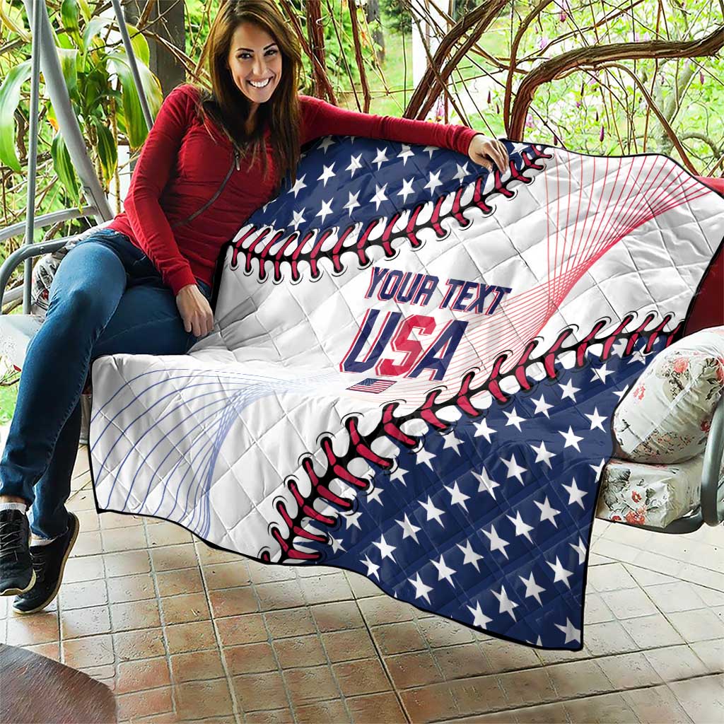 Custom Baseball 2024 USA Quilt Go United States - Wonder Print Shop